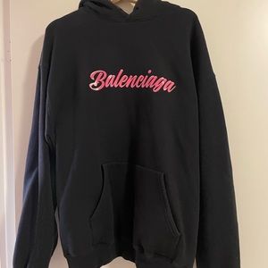 OVERSIZED NAVY BALENCIAGA HOODIE